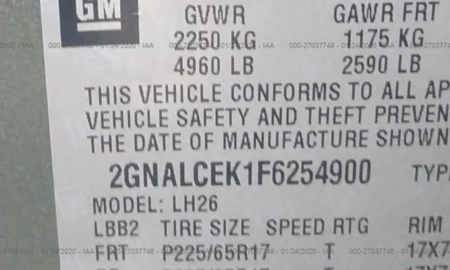 Photo 8 VIN: 2GNALCEK1F6254900 - CHEVROLET EQUINOX 