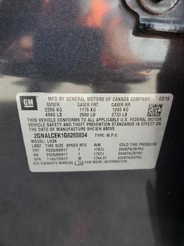 Photo 13 VIN: 2GNALCEK1G6265834 - CHEVROLET EQUINOX 