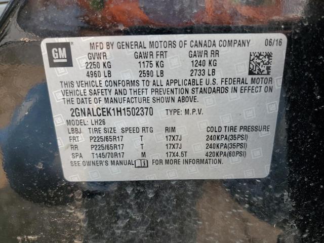 Photo 11 VIN: 2GNALCEK1H1502370 - CHEVROLET EQUINOX LT 