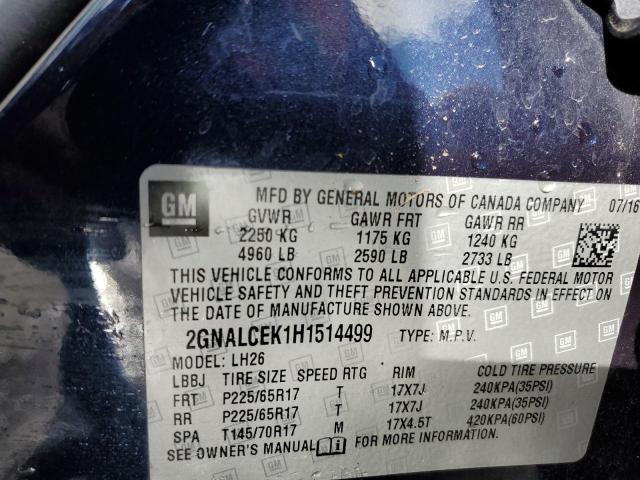 Photo 12 VIN: 2GNALCEK1H1514499 - CHEVROLET EQUINOX 