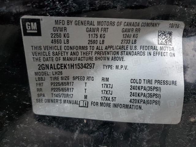 Photo 13 VIN: 2GNALCEK1H1534297 - CHEVROLET EQUINOX 