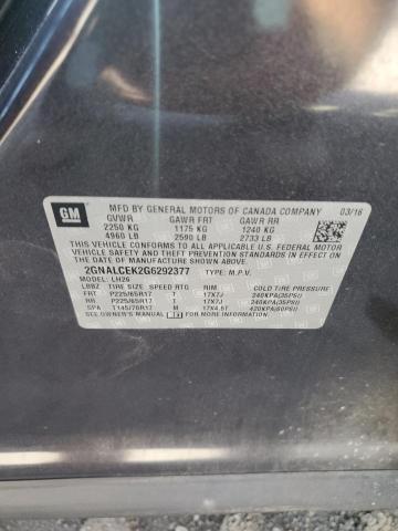 Photo 11 VIN: 2GNALCEK2G6292377 - CHEVROLET EQUINOX 