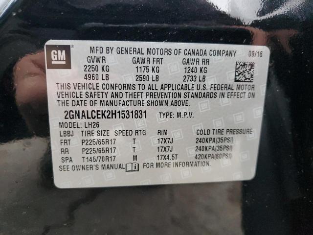 Photo 13 VIN: 2GNALCEK2H1531831 - CHEVROLET EQUINOX LT 