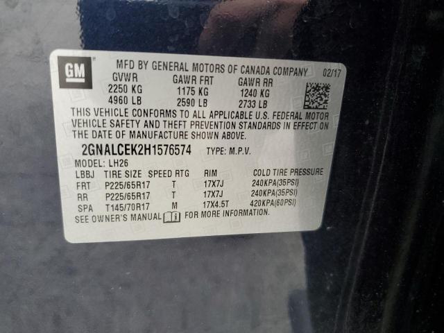 Photo 12 VIN: 2GNALCEK2H1576574 - CHEVROLET EQUINOX 