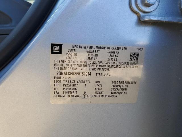 Photo 12 VIN: 2GNALCEK3E6151914 - CHEVROLET EQUINOX LT 