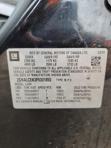 Photo 11 VIN: 2GNALCEK3F6331850 - CHEVROLET EQUINOX LT 