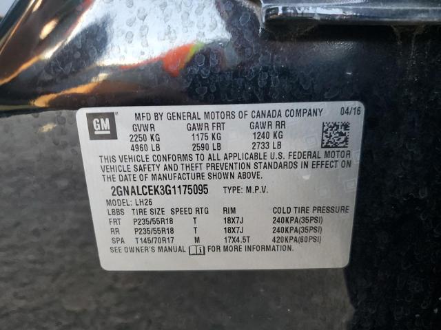 Photo 12 VIN: 2GNALCEK3G1175095 - CHEVROLET EQUINOX LT 