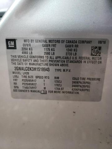 Photo 12 VIN: 2GNALCEK3H1518943 - CHEVROLET EQUINOX LT 