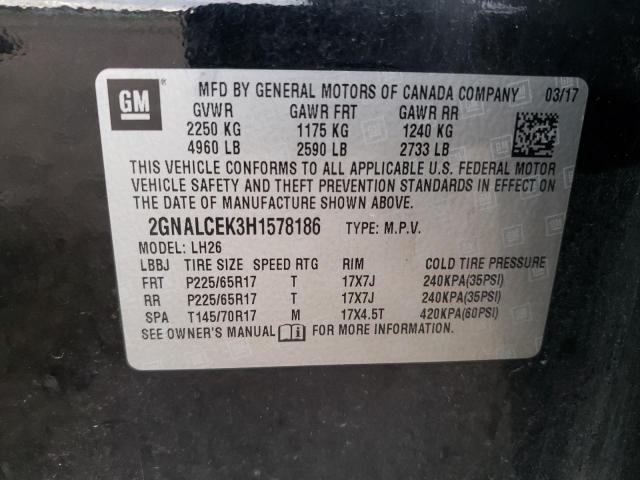 Photo 12 VIN: 2GNALCEK3H1578186 - CHEVROLET EQUINOX LT 