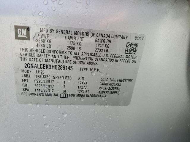 Photo 12 VIN: 2GNALCEK3H6288145 - CHEVROLET EQUINOX LT 