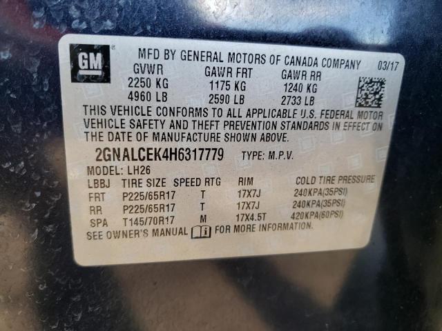 Photo 13 VIN: 2GNALCEK4H6317779 - CHEVROLET EQUINOX LT 