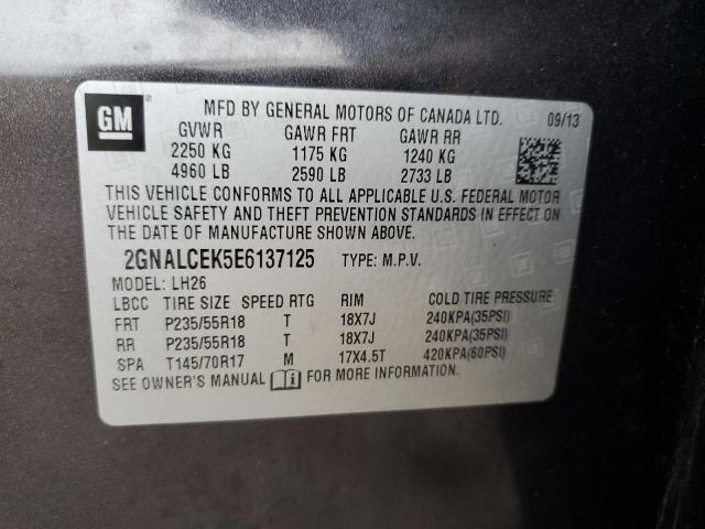 Photo 12 VIN: 2GNALCEK5E6137125 - CHEVROLET EQUINOX LT 