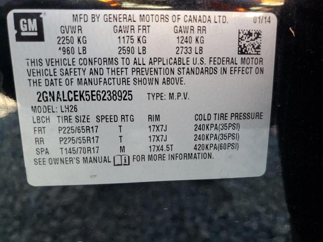 Photo 12 VIN: 2GNALCEK5E6238925 - CHEVROLET EQUINOX 