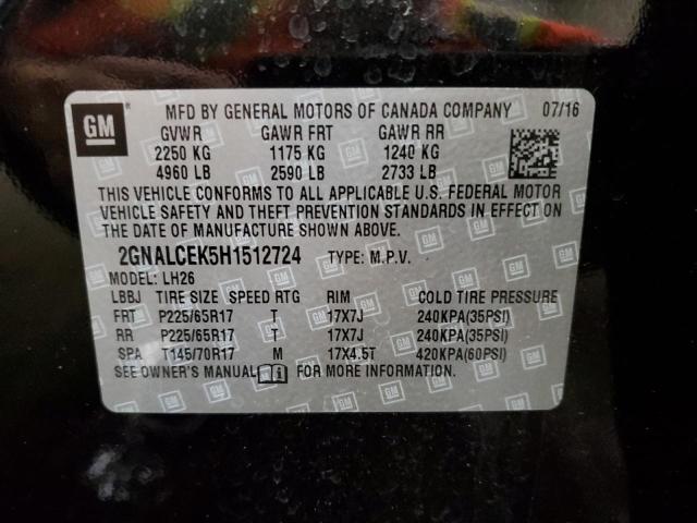 Photo 13 VIN: 2GNALCEK5H1512724 - CHEVROLET EQUINOX LT 