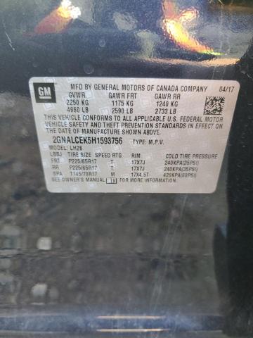 Photo 12 VIN: 2GNALCEK5H1593756 - CHEVROLET EQUINOX 