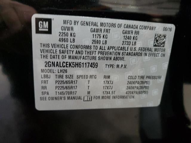 Photo 12 VIN: 2GNALCEK5H6117459 - CHEVROLET EQUINOX LT 