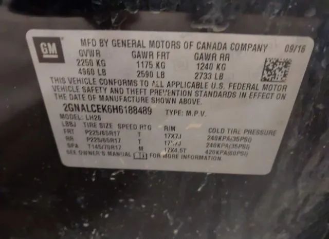 Photo 8 VIN: 2GNALCEK6H6188489 - CHEVROLET EQUINOX 