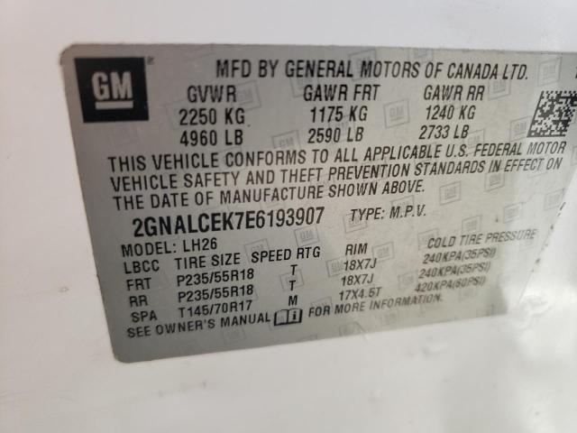 Photo 12 VIN: 2GNALCEK7E6193907 - CHEVROLET EQUINOX 