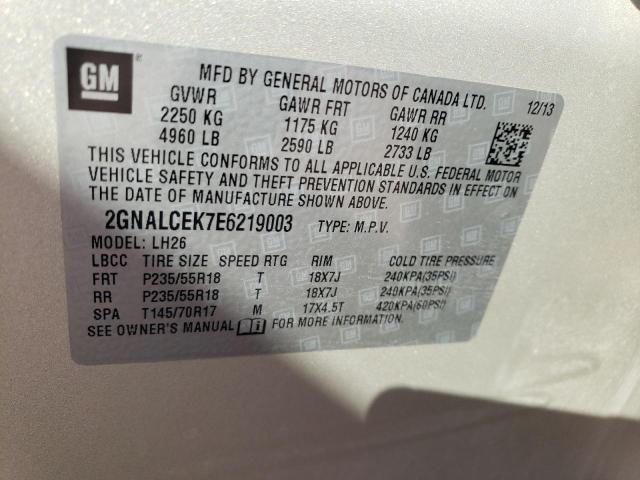 Photo 11 VIN: 2GNALCEK7E6219003 - CHEVROLET EQUINOX LT 