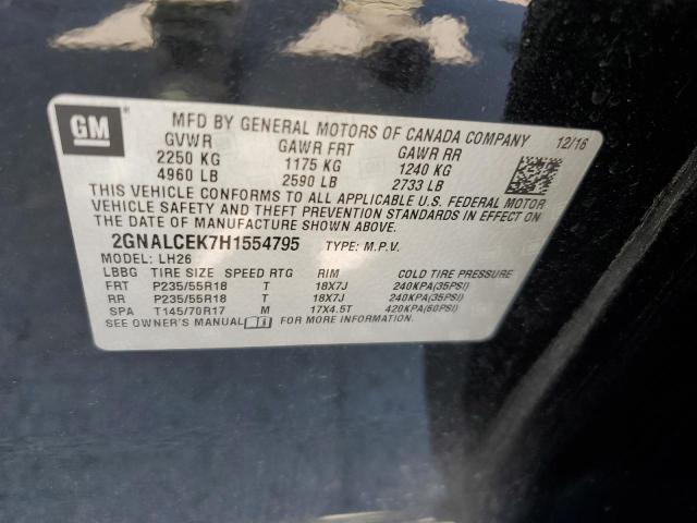 Photo 12 VIN: 2GNALCEK7H1554795 - CHEVROLET EQUINOX LT 