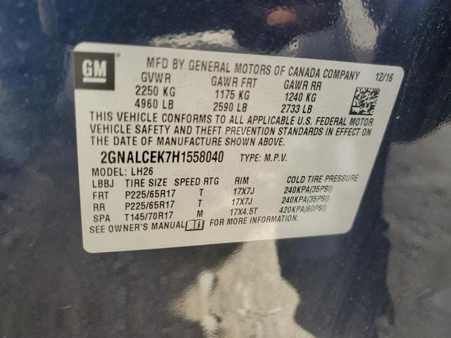 Photo 13 VIN: 2GNALCEK7H1558040 - CHEVROLET EQUINOX 