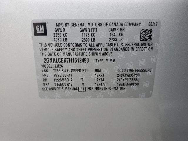 Photo 12 VIN: 2GNALCEK7H1612498 - CHEVROLET EQUINOX 