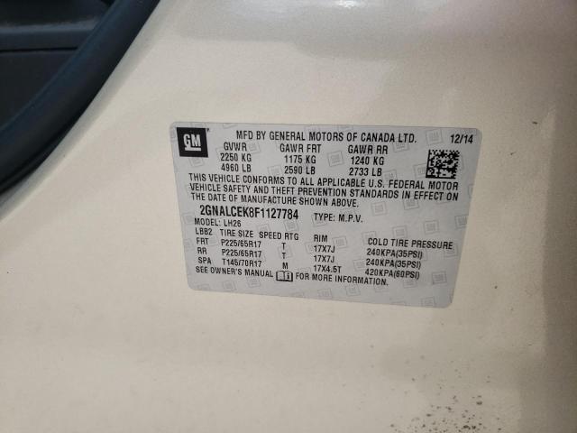 Photo 11 VIN: 2GNALCEK8F1127784 - CHEVROLET EQUINOX LT 