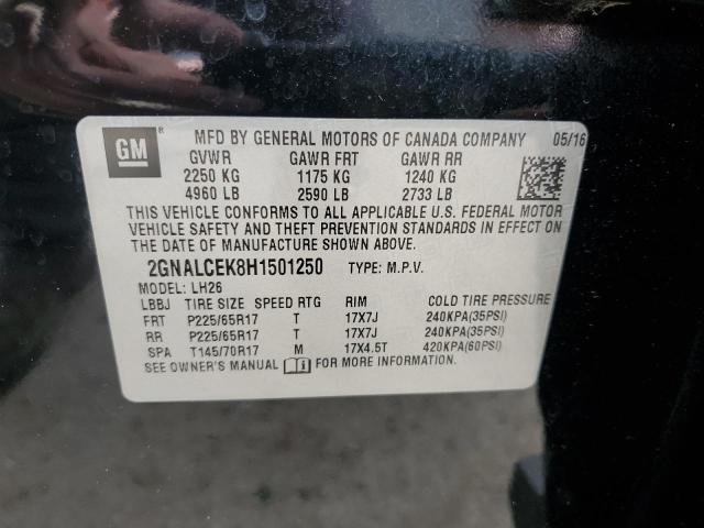 Photo 13 VIN: 2GNALCEK8H1501250 - CHEVROLET EQUINOX LT 