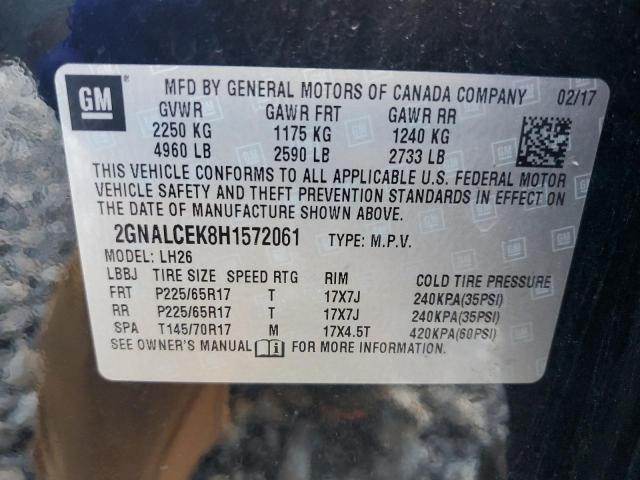 Photo 12 VIN: 2GNALCEK8H1572061 - CHEVROLET EQUINOX 