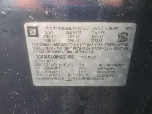 Photo 12 VIN: 2GNALCEK8H6221685 - CHEVROLET EQUINOX 