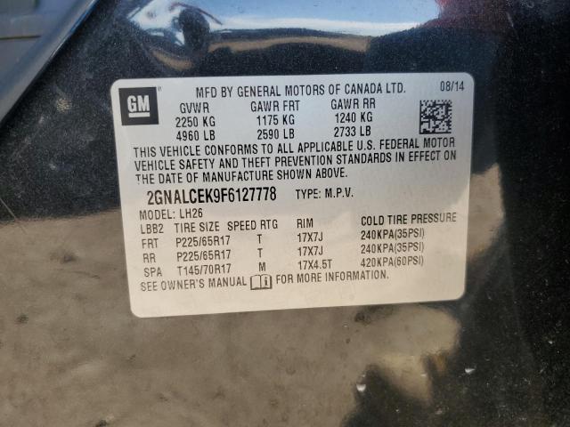 Photo 12 VIN: 2GNALCEK9F6127778 - CHEVROLET EQUINOX LT 