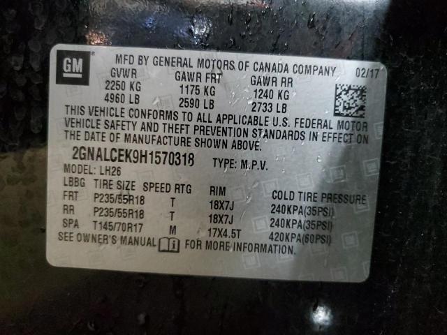 Photo 13 VIN: 2GNALCEK9H1570318 - CHEVROLET EQUINOX LT 