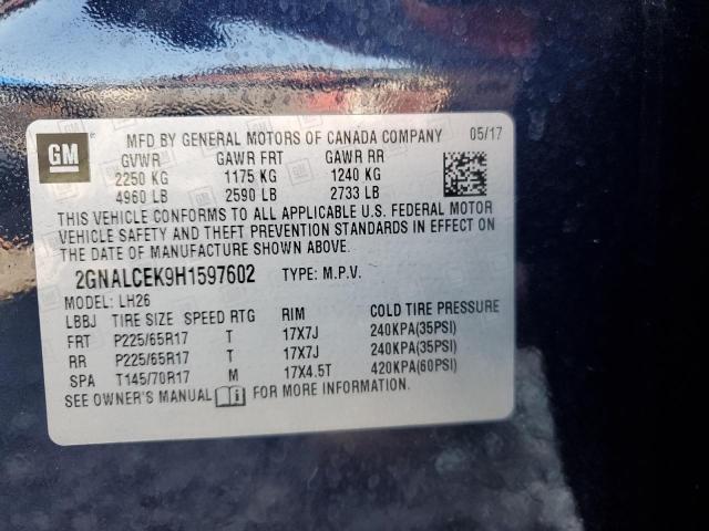 Photo 13 VIN: 2GNALCEK9H1597602 - CHEVROLET EQUINOX 