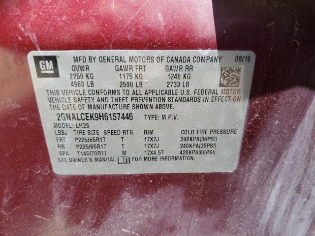 Photo 12 VIN: 2GNALCEK9H6157446 - CHEVROLET EQUINOX 