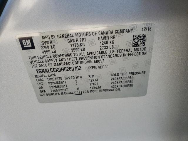 Photo 12 VIN: 2GNALCEK9H6269762 - CHEVROLET EQUINOX 