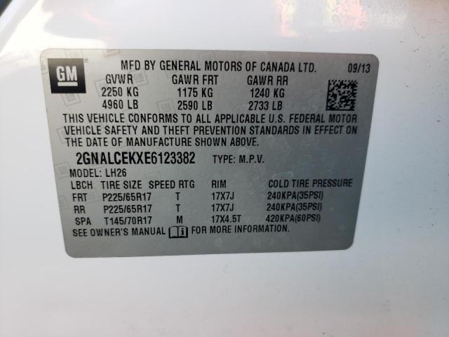 Photo 9 VIN: 2GNALCEKXE6123382 - CHEVROLET EQUINOX LT 