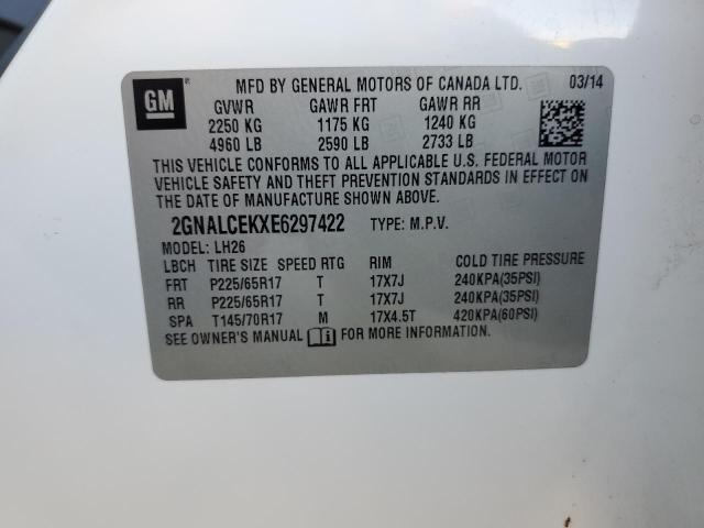 Photo 12 VIN: 2GNALCEKXE6297422 - CHEVROLET EQUINOX 