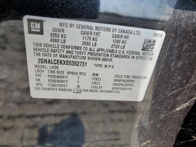 Photo 13 VIN: 2GNALCEKXE6382731 - CHEVROLET EQUINOX LT 