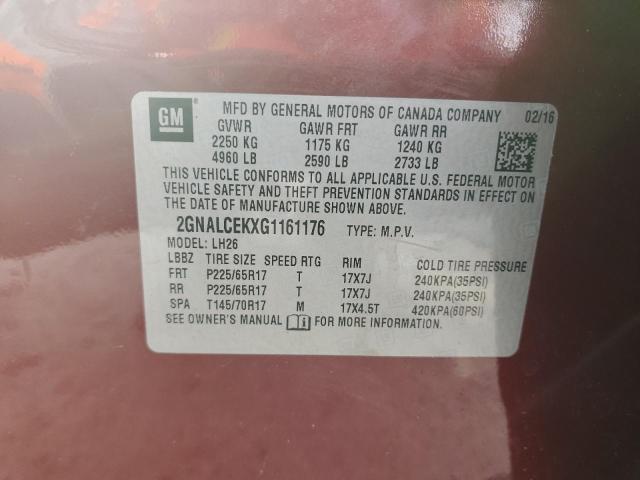 Photo 13 VIN: 2GNALCEKXG1161176 - CHEVROLET EQUINOX LT 