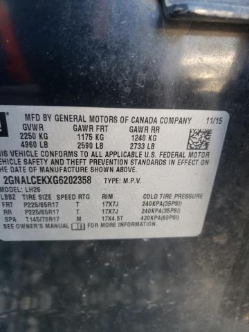 Photo 12 VIN: 2GNALCEKXG6202358 - CHEVROLET EQUINOX LT 