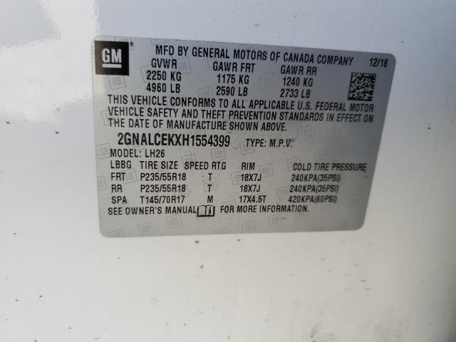 Photo 12 VIN: 2GNALCEKXH1554399 - CHEVROLET EQUINOX 