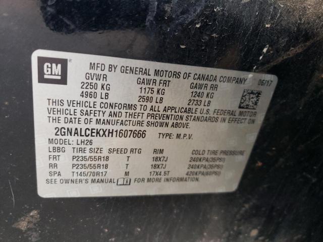 Photo 11 VIN: 2GNALCEKXH1607666 - CHEVROLET EQUINOX LT 