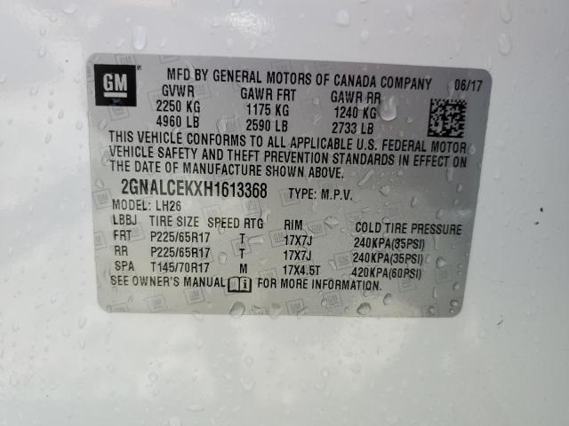 Photo 12 VIN: 2GNALCEKXH1613368 - CHEVROLET EQUINOX 