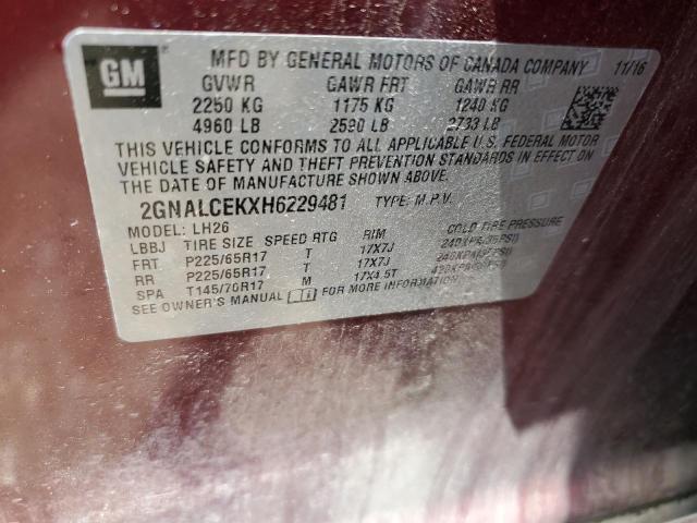 Photo 12 VIN: 2GNALCEKXH6229481 - CHEVROLET EQUINOX 