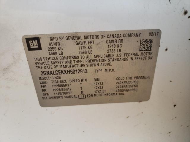 Photo 12 VIN: 2GNALCEKXH6312912 - CHEVROLET EQUINOX LT 