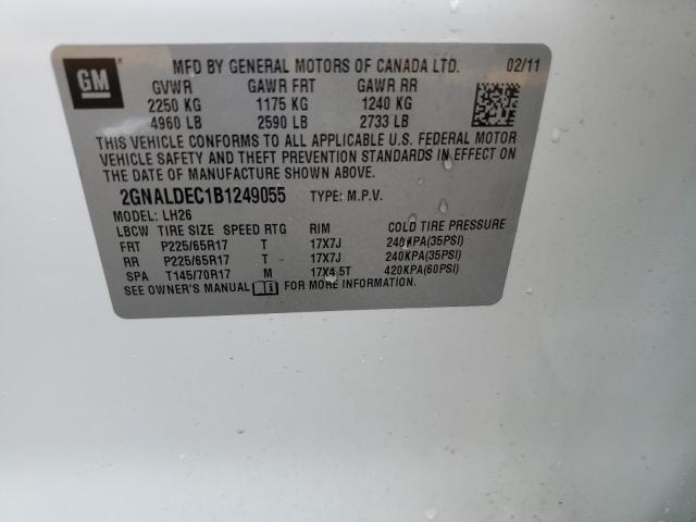 Photo 12 VIN: 2GNALDEC1B1249055 - CHEVROLET EQUINOX 