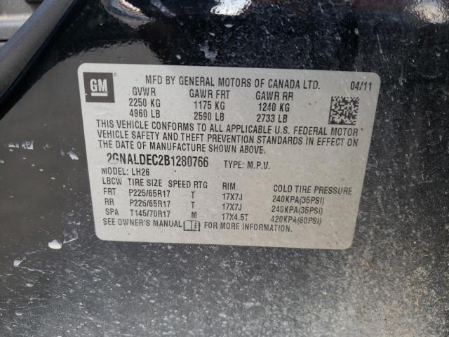 Photo 9 VIN: 2GNALDEC2B1280766 - CHEVROLET EQUINOX LT 