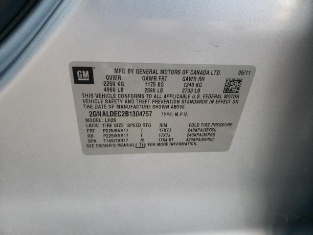 Photo 11 VIN: 2GNALDEC2B1304757 - CHEVROLET EQUINOX LT 