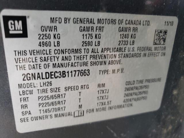 Photo 12 VIN: 2GNALDEC3B1177663 - CHEVROLET EQUINOX 