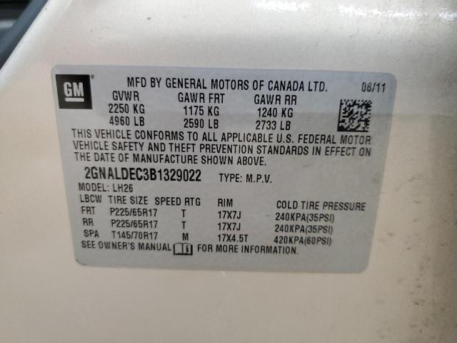 Photo 11 VIN: 2GNALDEC3B1329022 - CHEVROLET EQUINOX 